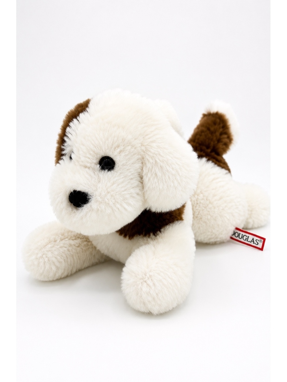 Douglas White Brown Puppy Dog Plush Stuffed Animal Soft BNNT Cuddly Toy